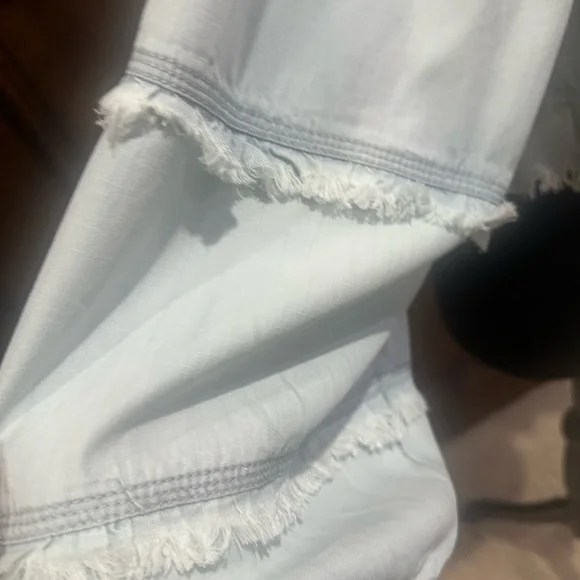 NWT SIZE XL Ramy Brook Sky Blue Smocked Blouse - Picture 4 of 11